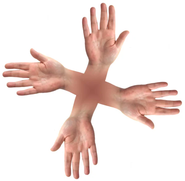 Język Ciała Gesty Dłoni — Zdjęcie stockowe