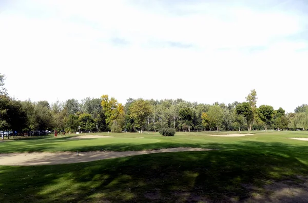 Golfbaan Een Openbaar Park — Stockfoto