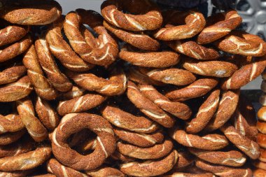 Simit arkaplan - lezzetli kahvaltı eşanlamlısı