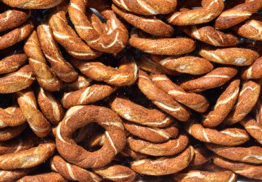 Simit arkaplan - lezzetli kahvaltı eşanlamlısı