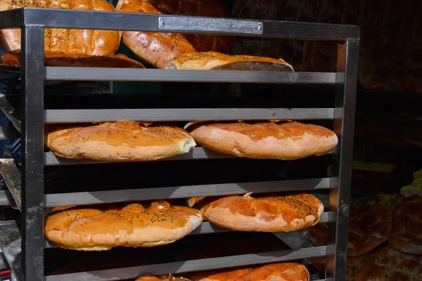 Хлеб Пита Печи — стоковое фото