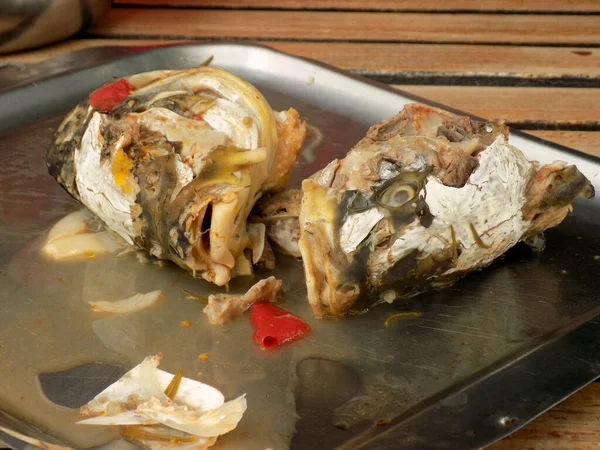 Ψάρια Βρασμένα Παρασκευασμένα Για Ψαρόσουπα — Φωτογραφία Αρχείου