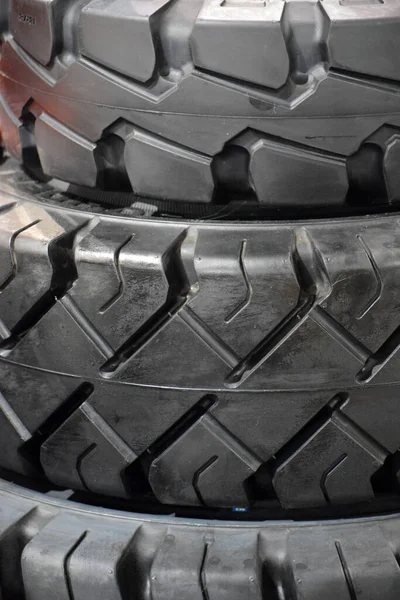 Neumático Para Equipos Construcción Pesada Vehículo Ingeniería Puede Ser Utilizado —  Fotos de Stock