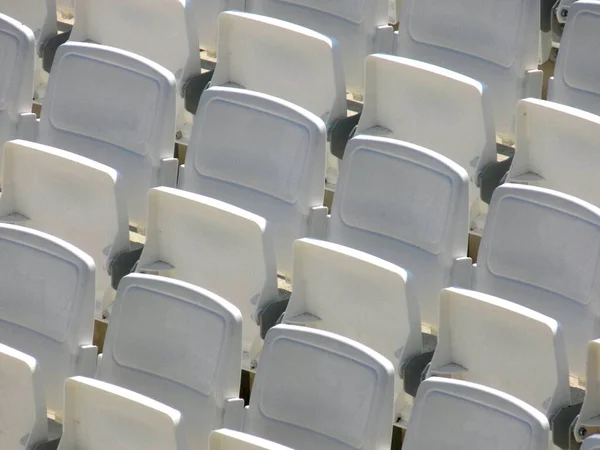 Rows Chairs Arena Photographed Close — Stock Photo, Image