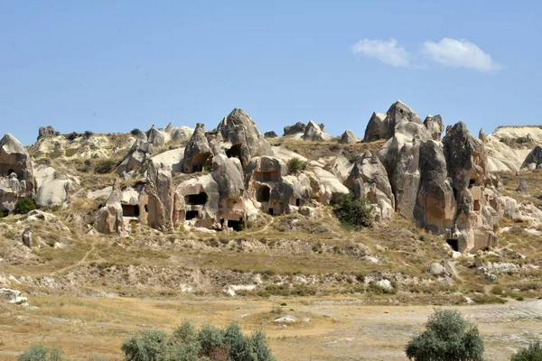 Turkey Cappadocia Tourism Volcanic Rocks Cappadocia Turkey — Stock Photo, Image