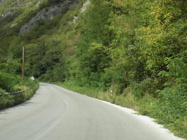 Routes Campagne Travers Montagne — Photo