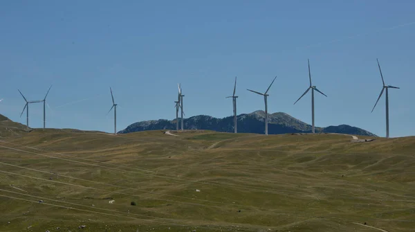 Krnovo Wind Farm Durmitor National Park Montenegro — Stock Photo, Image