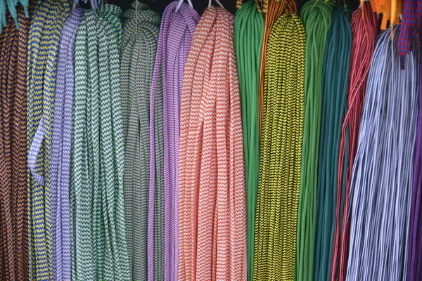 Background Multicolored Laces — Stock Photo, Image