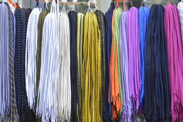 Background Multicolored Laces — Stock Photo, Image
