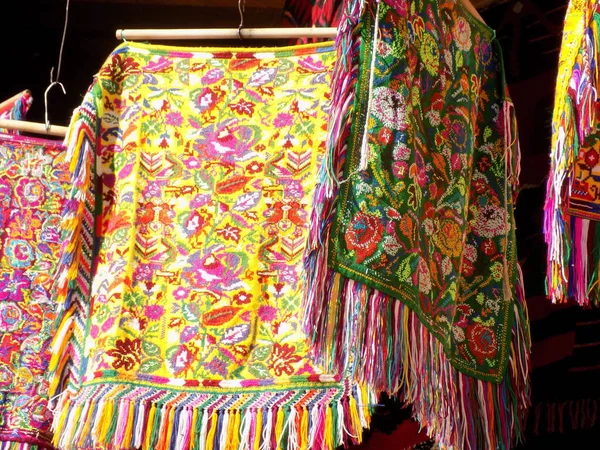 Colorful Sarees Handmade Items — Stock Photo, Image