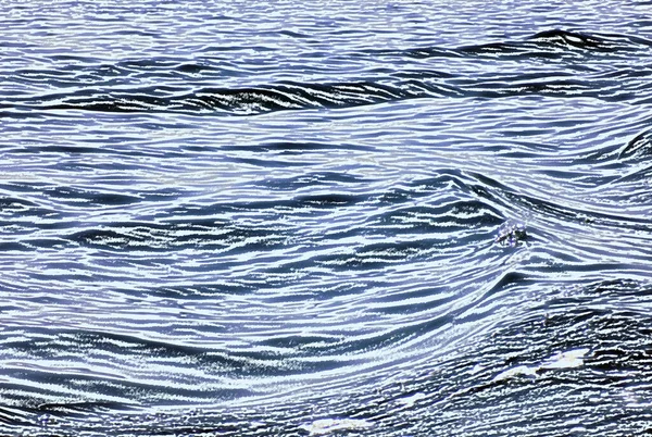Imágenes Generadas Digitalmente Las Olas Mar Turbulento — Foto de Stock