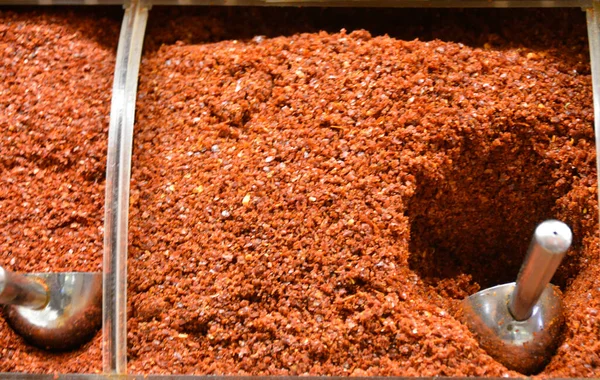 Перец Чили Стамбульском Базаре — стоковое фото