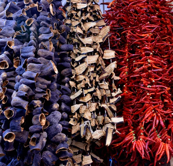Турция Различные Сушеные Овощи — стоковое фото