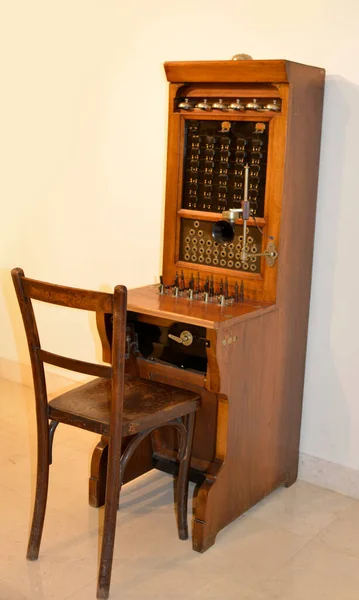 Velho Exponat Troca Telefone — Fotografia de Stock