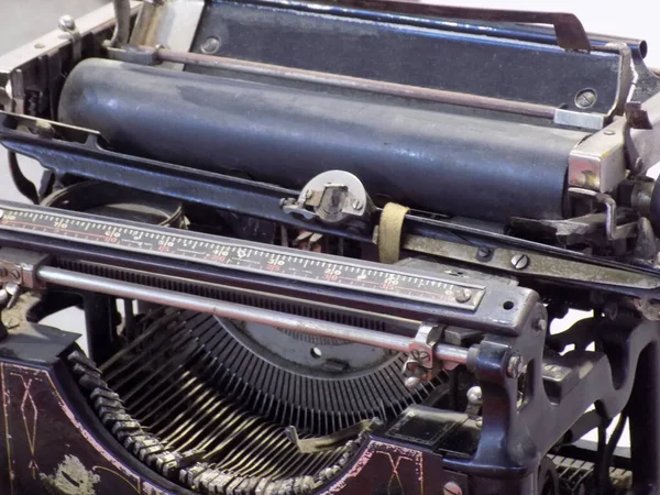 Ancienne Machine Écrire Mécanique Noire — Photo