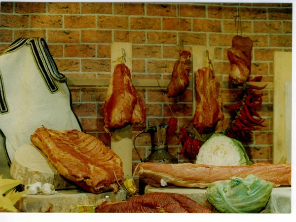 Illustration Von Heimischen Lebensmitteln — Stockfoto