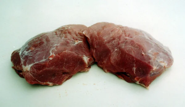 Pan Carne Rebanadas Carne Carnicería — Foto de Stock