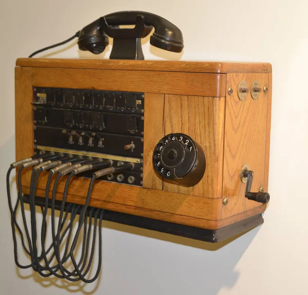 Old telephone exchange, analog technology of the last century