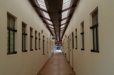 Karatu, Tanzania - October 16th, 2022: A corridor in the FAME medical health center, located in Karatu, Tanzania.