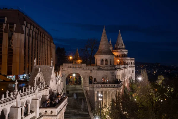 Будапешт Венгрия Ноября 2022 Года Fifeman Bastion Buda Hill Budapest — стоковое фото