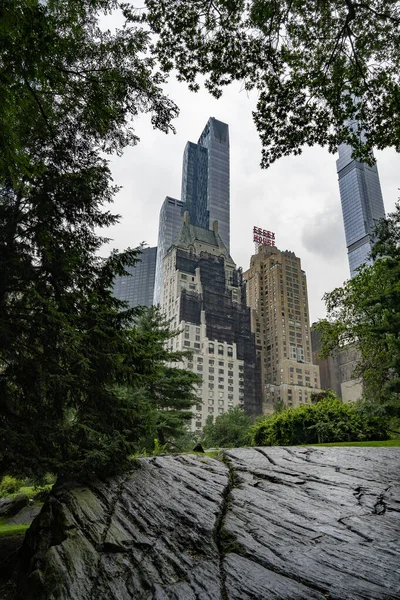 New York Usa July 20Th 2023 Some Buildings Central Park — Stock Photo, Image