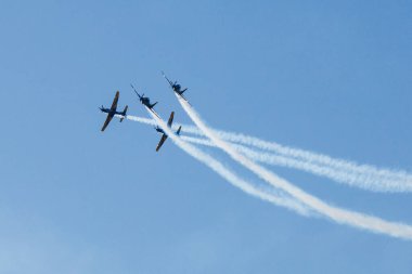 Fortaleza 'daki Brezilya Hava Kuvvetleri Hava Kuvvetleri gösteri filosu.