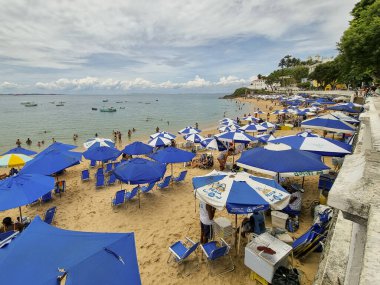 beach in the city of Salvador Bahia Brazil