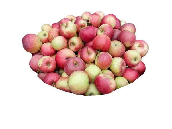 Fresh Apples Isolated White Background — Stock Photo, Image