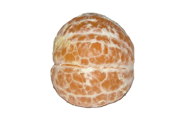 Kabuksuz Clementine Beyaz Arkaplanda Izole Edildi — Stok fotoğraf