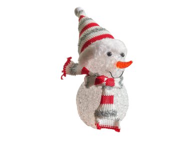 Minyatür bir kardan adam şeklinde Noel süslemesi