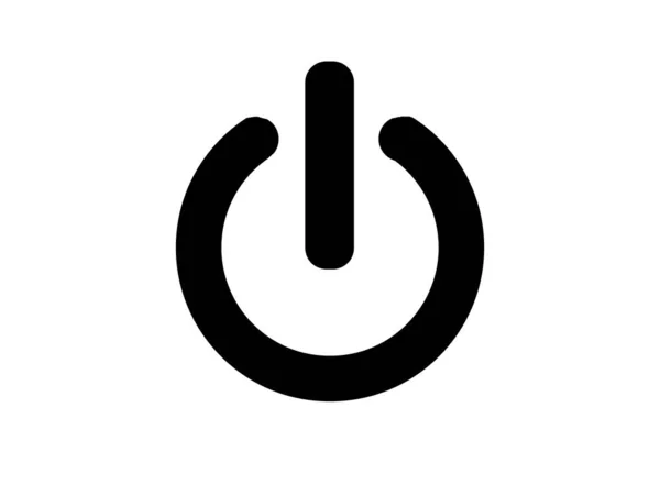 Start Knopf Symbol Ein Aus Symbol Einschaltknopf Symbol — Stockfoto