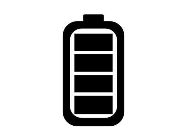 Ícone Bateria Ilustração Isolado Branco — Fotografia de Stock