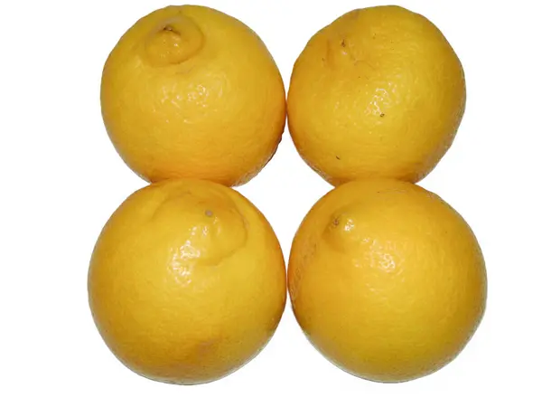 Beyaz Arkaplanda Izole Edilmiş Limon Grubu — Stok fotoğraf