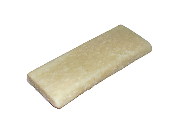 Barra Coco Com Pouco Manteiga Cacau Isolada Branco — Fotografia de Stock