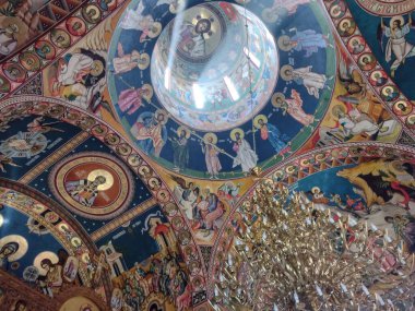 Romanya 'nın Satu Mare ilindeki Marius Ortodoks manastırının içi