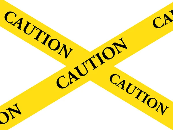Caution Warning Tape Illustration Pass — Stock Photo, Image