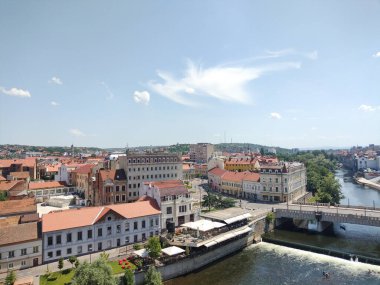 Romanya 'nın Oradea kentinin Temmuz 2023' teki hava görüntüsü