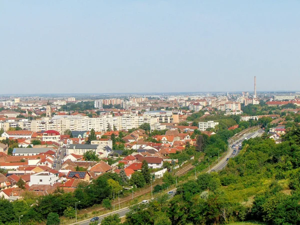 2023年7月罗马尼亚Oradea市的空中景观 — 图库照片