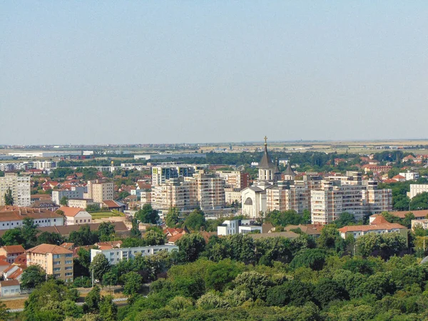 2023年7月のルーマニア オラデア市の空中写真 — ストック写真