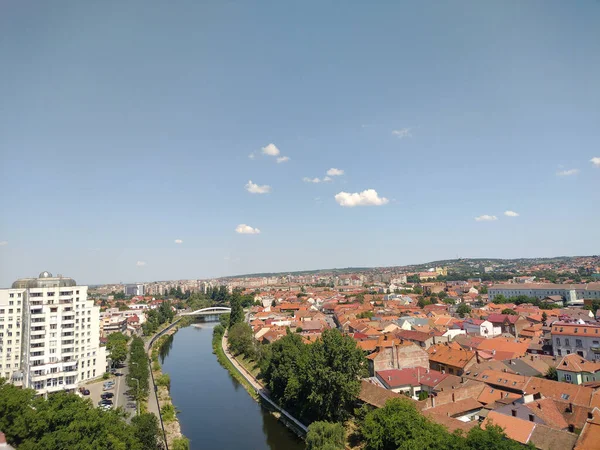 Crisul Repede Fluss Oradea Stadt Rumänien Luftaufnahme Der Stadt Oradea — Stockfoto