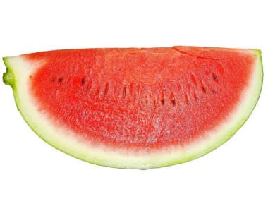 Beyaz arkaplanda karpuz izole