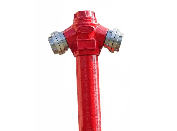 Czerwony Hydrantowe Białym Tle — Zdjęcie stockowe
