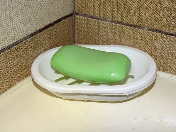 Kürsüde Yeşil Sabun — Stok fotoğraf