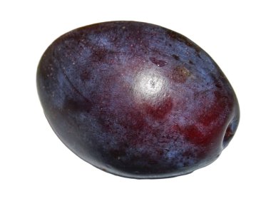 olgun erik beyaz arkaplanda izole