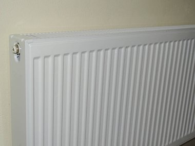 Modern radiator in a house