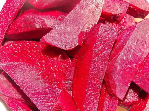 Pancar parçalarının yakın görüntüsü