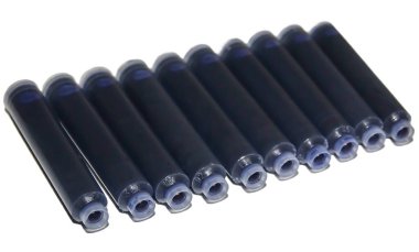 Kalem mürekkebi beyaza izole edilmiş