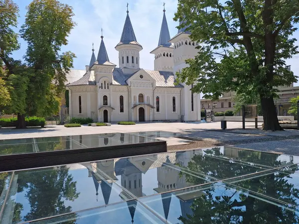 stock image Orthodox church in Baia Mare city, Romania