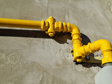 Romanya 'daki bir binanın gaz borusu