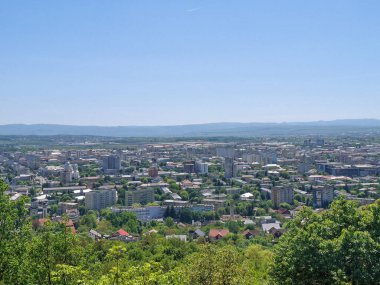 2025 yılında Romanya 'nın Baia Mare kentinin hava manzarası